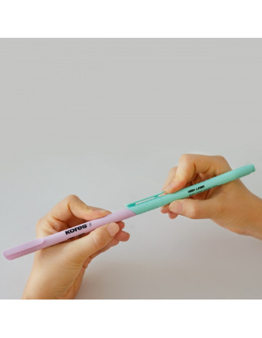 TEXTMARKER SET 6 PASTEL SLIM CUTIE PLASTIC KORES,KO36246