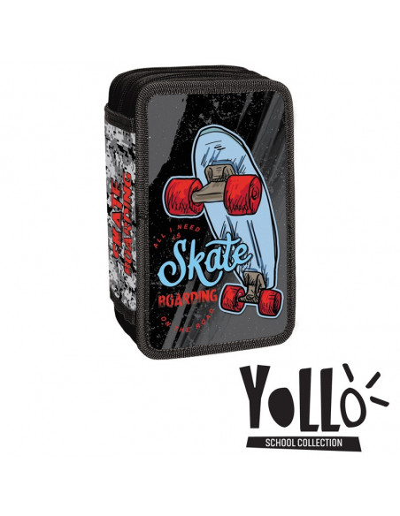 Penar Echipat, 3 Fermoare, 43 Piese, SKATEBOARD - S-COOL,YL019