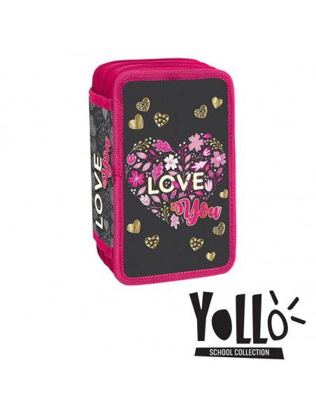 Penar Echipat, 3 Fermoare, 43 Piese, LOVE YOU - S-COOL,YL020