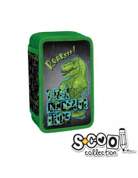 Penar Echipat, 3 Fermoare, 43 Piese, DINOSAUR - S-COOL,SC1010