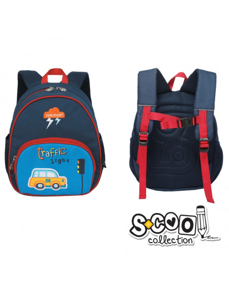 Ghiozdan Gradinita TRAFFIC, 31x24x9cm - S-COOL Ghiozdan Gradinita TRAFFIC, 31x24x9cm - S-COOL