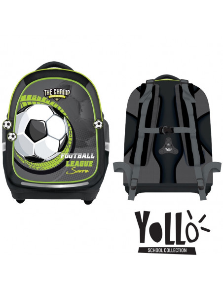 Ghiozdan Anatomic FOOTBALL, 38x39x19,5cm - S-COOL Ghiozdan Anatomic FOOTBALL, 38x39x19,5cm - S-COOL