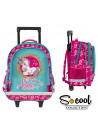 Ghiozdan Trolley UNICORN LOVE, 44x29x19,5cm - S-COOL Ghiozdan Trolley UNICORN LOVE, 44x29x19,5cm - S-COOL