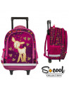 Ghiozdan Trolley SWEET GIRL, 44x29x19,5cm - S-COOL Ghiozdan Trolley SWEET GIRL, 44x29x19,5cm - S-COOL