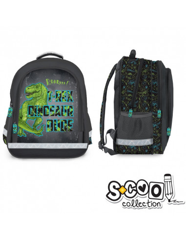 Ghiozdan Ergonomic DINOSAUR, 38x29x19,5cm - S-COOL,SC980