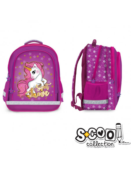 Ghiozdan Ergonomic UNICORN, 38x29x19,5cm - S-COOL Ghiozdan Ergonomic UNICORN, 38x29x19,5cm - S-COOL