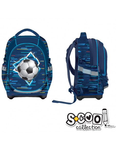 Ghiozdan Anatomic FOOTBALL, 42x34x22cm - S-COOL Ghiozdan Anatomic FOOTBALL, 42x34x22cm - S-COOL