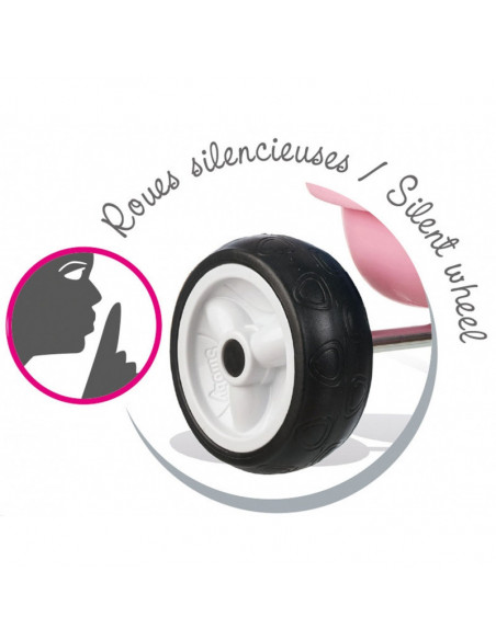 Tricicleta Smoby Be Move Comfort, roti silentioase, Roz,740327