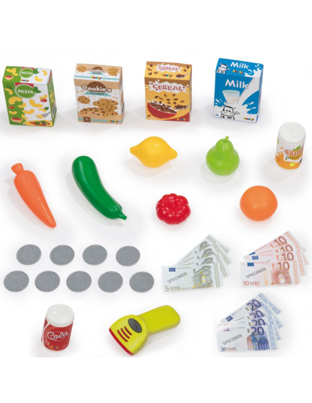 Set de joaca Smoby Market, 34 accesorii,350212