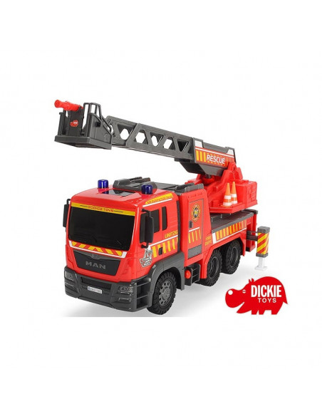 Camion de pompieri cu pompa de aer, lumini și sunete Dickie