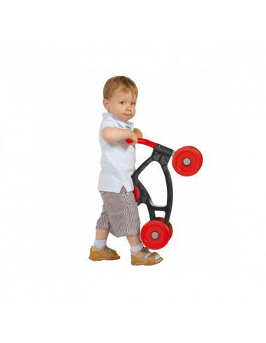 Bicicleta fara pedale Big Flippi, Rosu/Negru,56849