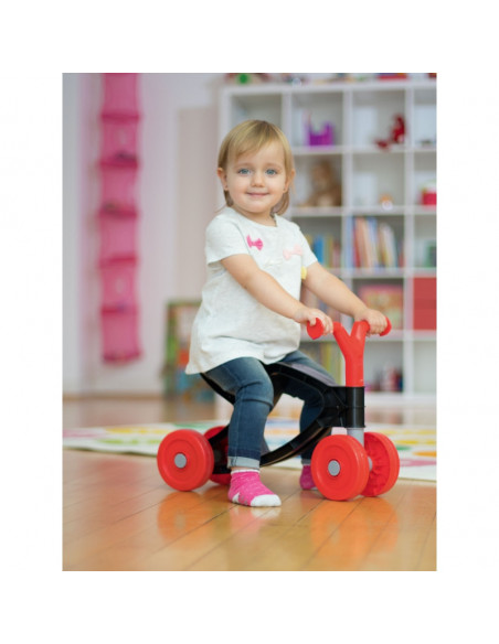 Bicicleta fara pedale Big Flippi, Rosu/Negru,56849