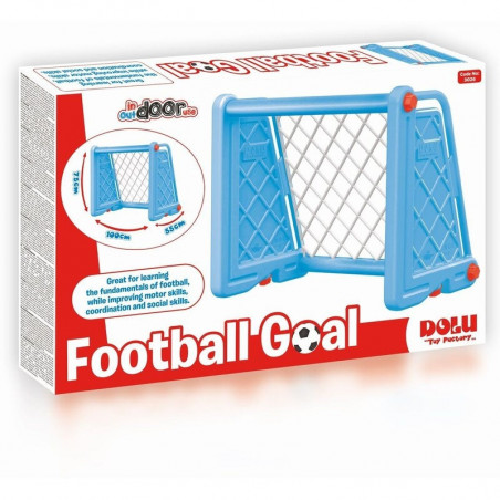 Poarta Fotbal Dolu, Albastra, 75x100x55 cm Poarta Fotbal Dolu, Albastra, 75x100x55 cm