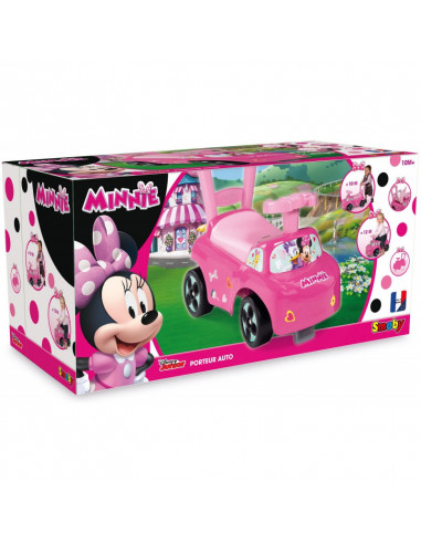 Masinuta Minnie Mouse 2 in 1 Ride-on Smoby, Roz,720522 Masinuta Minnie Mouse 2 in 1 Ride-on Smoby, Roz,720522