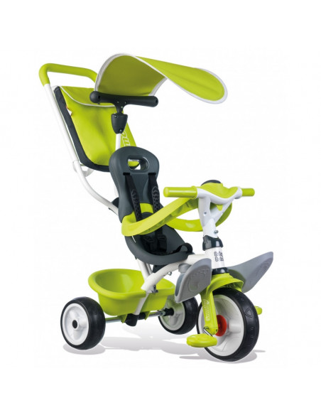 Tricicleta Smoby Baby Balade, cu roti silentioase, Verde,741100