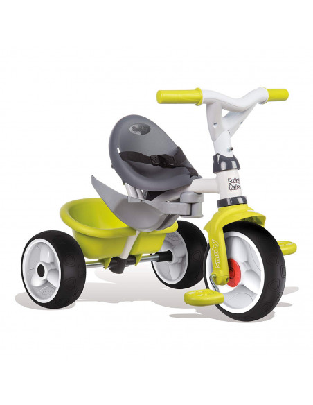 Tricicleta Smoby Baby Balade, cu roti silentioase, Verde,741100