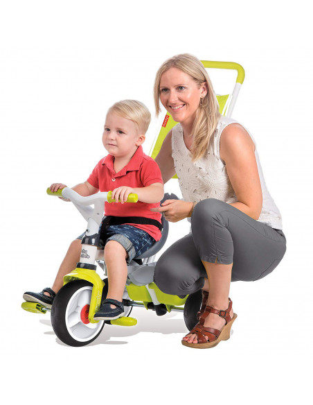 Tricicleta Smoby Baby Balade, cu roti silentioase, Verde,741100