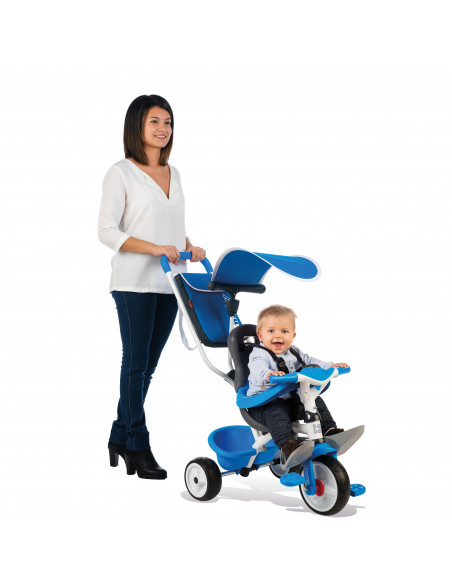 Tricicleta Smoby Baby Balade, cu roti silentioase Tricicleta Smoby Baby Balade, cu roti silentioase