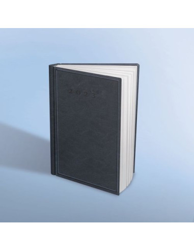 EAN-013346,Agenda datata, A5, 352 pagini, coperta buretata, gri inchis, 2023, Herlitz