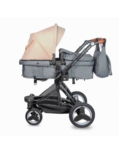 Carucior transformabil 3in1 Coccolle Ambra Safari Beige