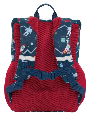 SKLT-001A,Ghiozdan Herlitz Mini Ergonomic Neechipat Dimensiune 31X24X16Cm Motiv Little Travelers Bob The Astronaut