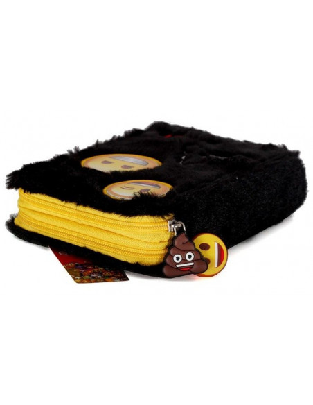 Penar neechipat cu 2 compartimente, cu husa din blana neagra