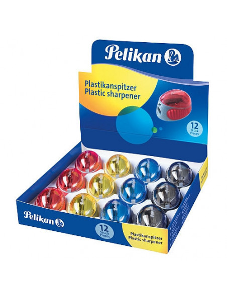 Ascutitoare Plastic Cu Container, Diverse Culori, Pelikan Ascutitoare Plastic Cu Container, Diverse Culori, Pelikan