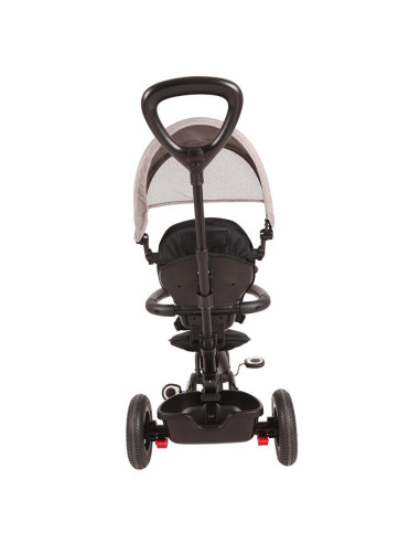 Tricicleta cu roti de cauciuc Qplay Rito Rubber Rosu,338038120