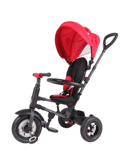Tricicleta cu roti de cauciuc Qplay Rito Rubber Rosu,338038120