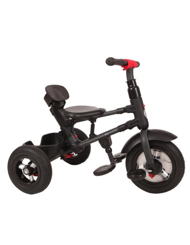 Tricicleta cu roti de cauciuc Qplay Rito Rubber Albastru
