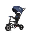 Tricicleta cu roti de cauciuc Qplay Rito Rubber Albastru