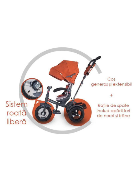 Tricicleta multifunctionala Coccolle Giro Plus