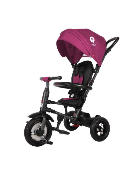 Tricicleta cu roti de cauciuc Qplay Rito Rubber Violet,338038150