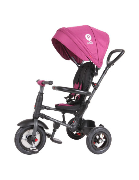 Tricicleta cu roti de cauciuc Qplay Rito Rubber Violet,338038150