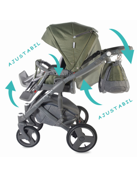 Carucior modular 3in1 Coccolle Cassia Khaki,338065181