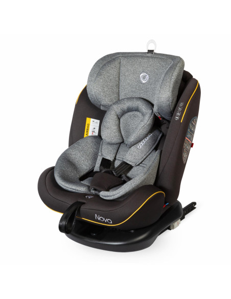 Scaun auto rotativ cu Isofix grupa 0-36 kg Nova Gri,339085060