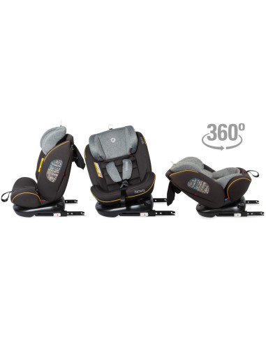 Scaun auto rotativ cu Isofix grupa 0-36 kg Nova Gri,339085060