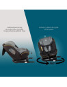 Scaun auto rotativ cu Isofix grupa 0-36 kg Nova Gri,339085060