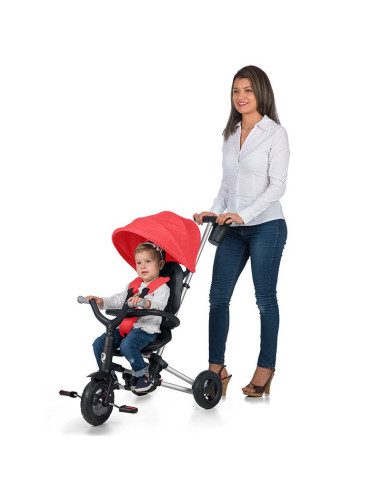 Tricicleta ultrapliabila Qplay Nova Rubber rosu,320013220