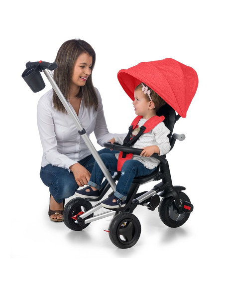 Tricicleta ultrapliabila Qplay Nova Rubber rosu,320013220