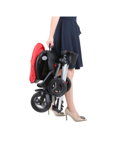 Tricicleta ultrapliabila Qplay Nova Rubber rosu,320013220