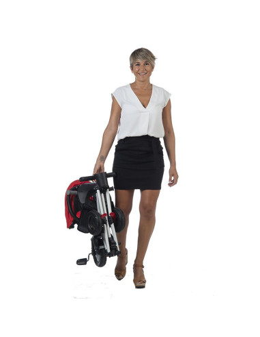 Tricicleta ultrapliabila Qplay Nova Rubber rosu,320013220