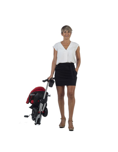 Tricicleta ultrapliabila Qplay Nova Rubber rosu,320013220