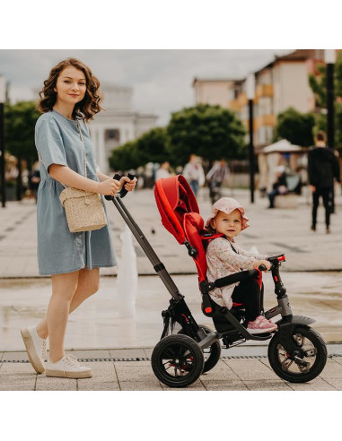 Tricicleta multifunctionala Coccolle Pianti Ruby Red,321013420