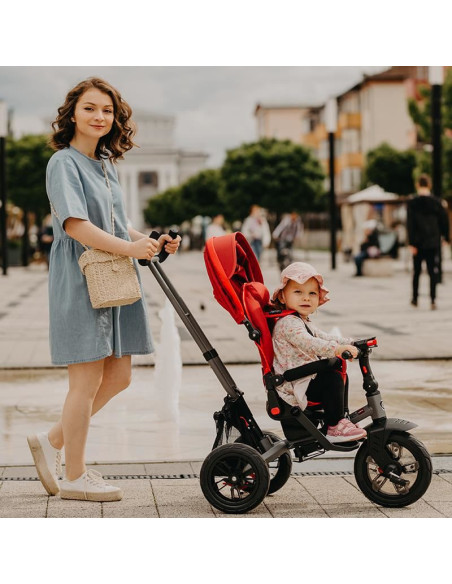 Tricicleta multifunctionala Coccolle Pianti Ruby Red,321013420
