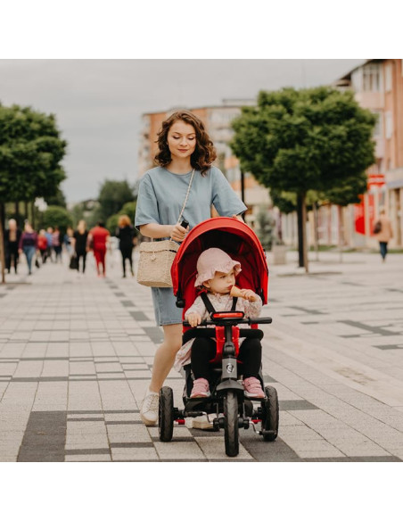 Tricicleta multifunctionala Coccolle Pianti Ruby Red,321013420