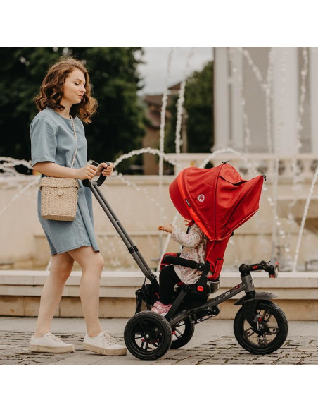 Tricicleta multifunctionala Coccolle Pianti Ruby Red,321013420