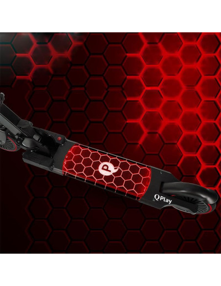 Trotineta LED Qplay Honeycomb Rosu,321QPHNC20