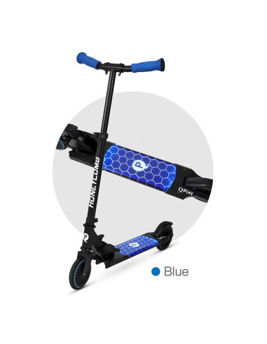 Trotineta LED QPlay Honeycomb Albastru,321QPHNC30