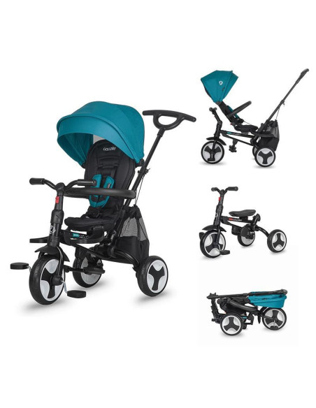 Tricicleta ultrapliabile Coccolle Spectra Plus Turquoise